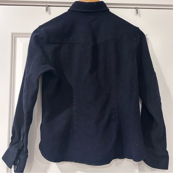 Ralph Lauren Wool 100% Navy Button Down 2 Elbow Patches Boys LG - Picture 8 of 10